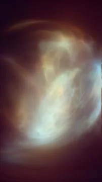 Soft abstract waves of glowing white light and translucent smoke flowing ac.. Stock Illustration