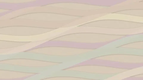 A soft abstract wavy pattern made of pastel paper-like shapes in gentle pin.. Illustrazione stock