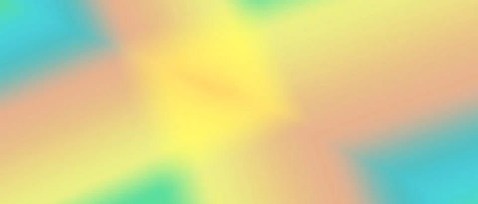 Soft Aesthetic Pastel Mesh Gradient Background in Turquoise, Yellow, and Peach Stock Illustration