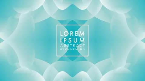 Soft and calm neurographic pattern illustration. Turquoise, white blue gree.. Stock-Illustration