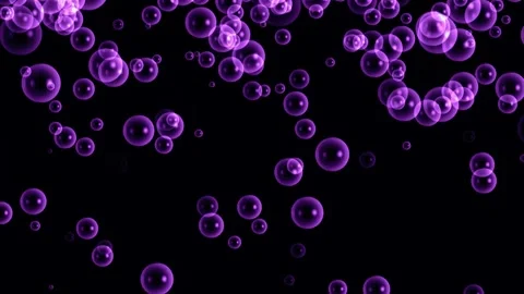 Soft and colorful Floating Bubbles on Light Green Background Stock Footage 310947685