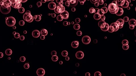 Soft and colorful Floating Bubbles on Light Green Background Stock Footage 310947698