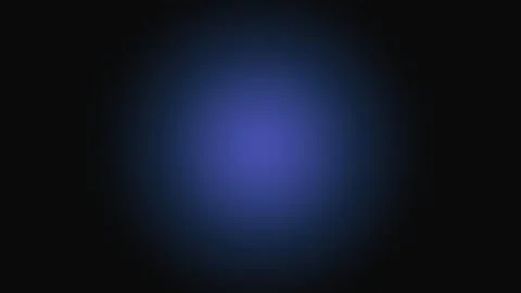 A soft and ethereal glowing blue circle centered on a solid black background Stock Footage 339617720