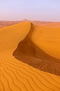 Soft and smooth sandy waves Foto stock