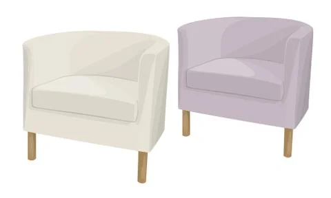 Soft armchair Stock Illustration