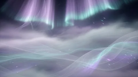 Soft Aurora Mist Abstract Motion Background Loop 4K 库存影片 338081208
