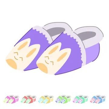 Soft baby booties vector cartoon graphic Stock Illustration