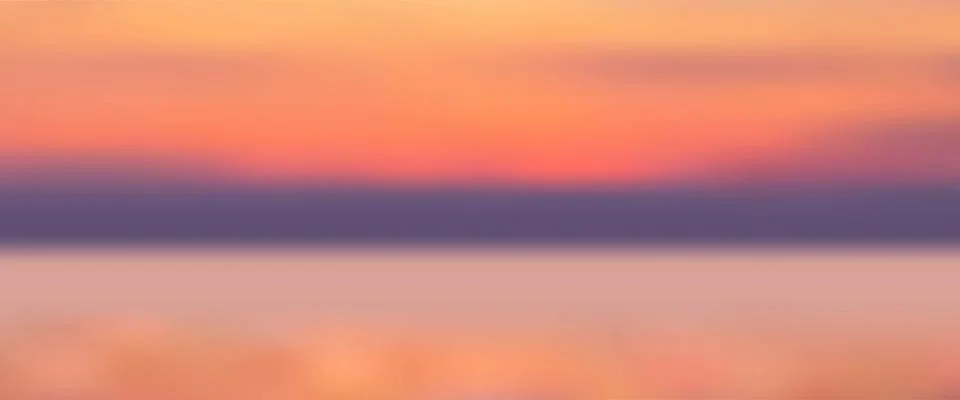 Soft background with blurred horizontal transition from warm peach to laven.. Stock Illustration