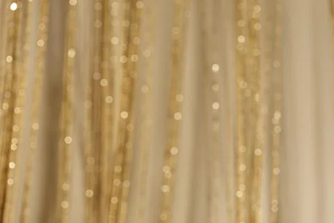Soft background. Festive frame with twinkling bokeh stars. Stock Photos