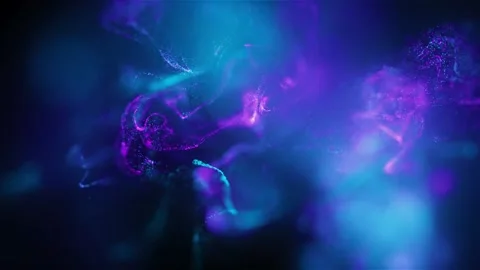 Soft Backgrounds of Vivid Neon Particles Stock Footage 274644476