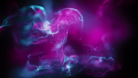 Soft Backgrounds of Vivid Neon Particles Stock Footage 274650525
