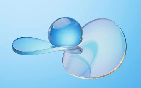 Soft ball and abstract geometric background, 3d rendering. 스톡 일러스트