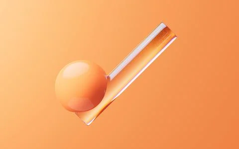 Soft ball and abstract geometric background, 3d rendering. 스톡 일러스트