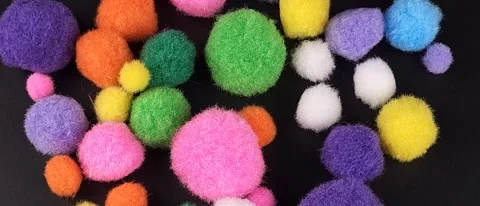 Soft Balls Spinning In A Circle Stock Footage 304428033