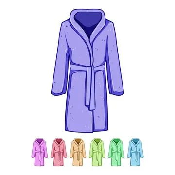 Soft bathrobe cartoon vector graphic Stock-Illustration