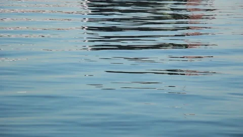 Soft beautiful water waves reflecting the rays of the sun Stock Footage 114557366