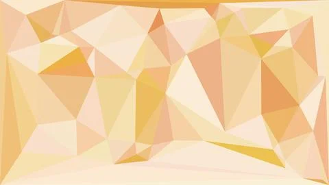 Soft beige abstract geometric low poly background with triangular pattern design Stockillustratie