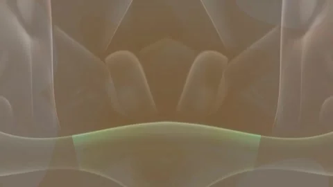 Soft beige abstract smooth curves with lighting an visual with soft, flowing Stock-Footage 335663562