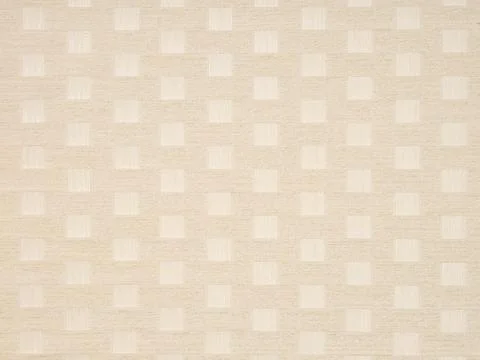 Soft beige and white square pattern on a textured wooden veneer surface Stock Photos