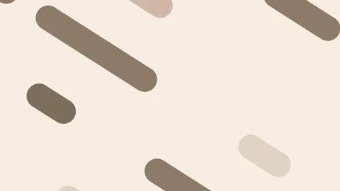 Soft beige background with scattered rounded rectangular rods in varying brow 库存插图
