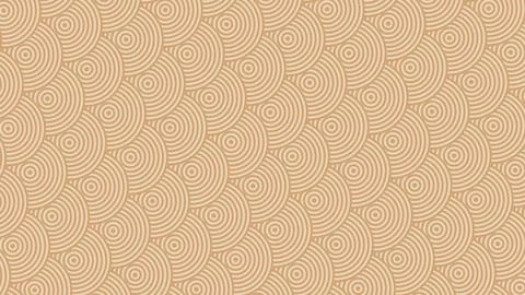 Soft beige circular motif pattern repeating across a flat surface with concen Stock Illustration