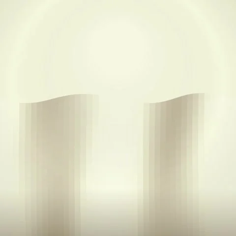 Soft Beige Curtains Gently Blowing in a Subtle Breeze, Abstract Background,.. Stock Footage 347261048