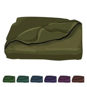 Soft blanket bed color icon vector graphic Stock Illustration