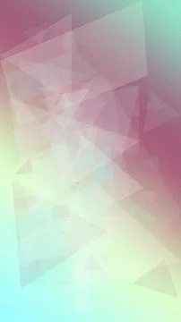 A soft blend of translucent triangles in mint, pink, and blue forms a dream.. 스톡 일러스트