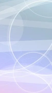 Soft blue abstract background with interlaced circles, light trails, and ge.. Stock Illustration