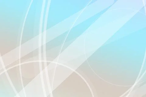 Soft blue abstract background with overlapping translucent circles and flow.. Stock Illustration