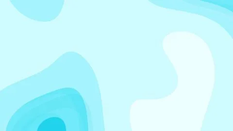 Soft blue abstract shapes with smooth curves and gradients creating a calm, a 库存插图