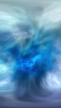Soft blue abstract vortex of mist and glowing energy, with radial motion bl.. Stock Illustration