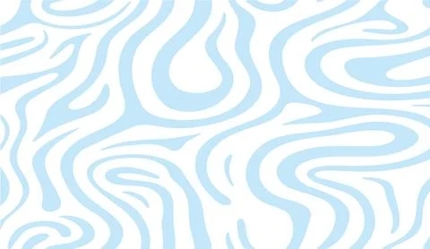 Soft blue abstract zebra pattern background featuring curved organic liquid Stockillustratie