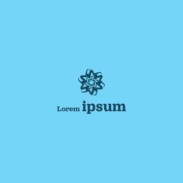 Soft Blue Aesthetic Creative Logo Design EPS10 Stock Illustration