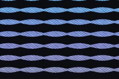 Soft blue and lavender twisted bands repeat horizontally across a dark Stock Illustration