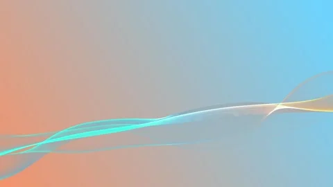 Soft Blue and Peach Spectrum Wave Animation Stock Footage 314355098