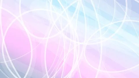 Soft blue and pink gradient glows beneath flowing white light trails, creat.. Stock Illustration