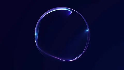 Soft blue and purple gradient orb with smooth light flow and calm digital g.. Stock Illustration
