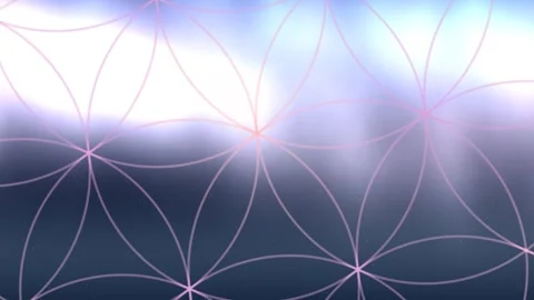 Soft blue and violet light forms a glowing abstract network across a dark Stock Footage 342868159