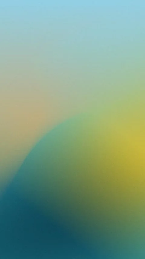 Soft blue and yellow gradient forms a smooth blend with curved shapes in 4K 動画素材 309957004