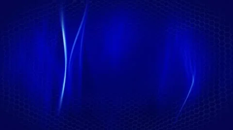 Soft blue background flowing lines and hexagons loop Stock Footage