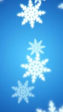 Soft blue background with glowing white snowflakes, symbolizing winter and fe 스톡 일러스트