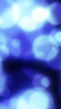 Soft blue bokeh light orbs on dark background, dreamy defocused glow with s.. Stock Illustration