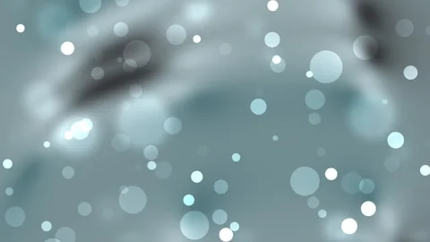Soft blue bokeh lights floating on a blurry abstract background Vidéo 336952272