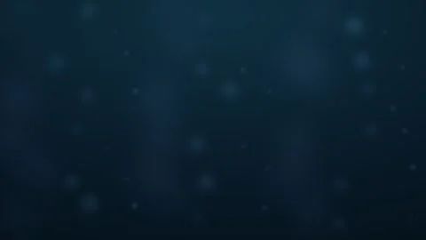 Soft blue bokeh particles floating on a dark background Stock Footage 335883865