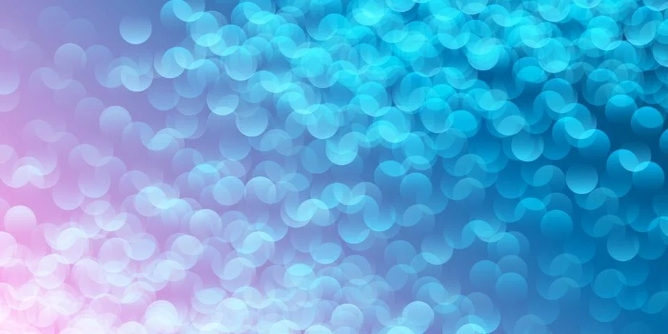 A soft blue bokeh pattern background creates a dreamy, ethereal atmosphere... Illustrazione stock