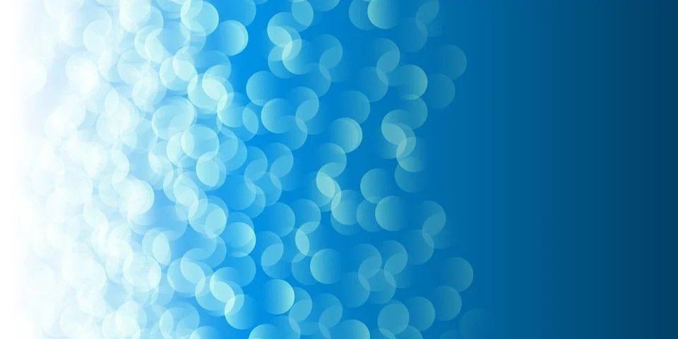 A soft blue bokeh pattern background creates a dreamy, ethereal atmosphere... Illustrazione stock