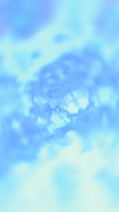 Soft blue cloudy abstract swirling tunnel loop Stock Footage 345653567
