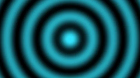 Soft Blue Concentric Rings Abstract Gradient Loop Stock Footage 331994453