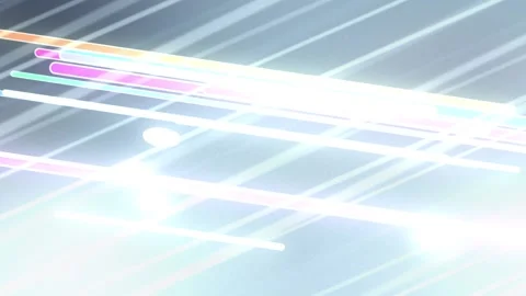 Soft blue cyan gradient with glowing diagonal light streaks, Looping Background Stock Footage 341858469